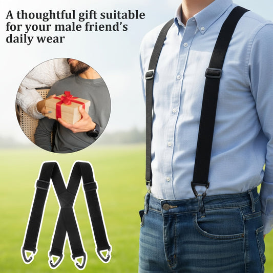 Professional support belt X with non-slip triangular closure and adjustable wideband construction