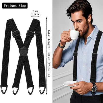 Professional support belt X with non-slip triangular closure and adjustable wideband construction
