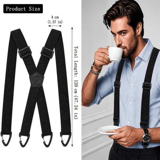 Professional support belt X with non-slip triangular closure and adjustable wideband construction