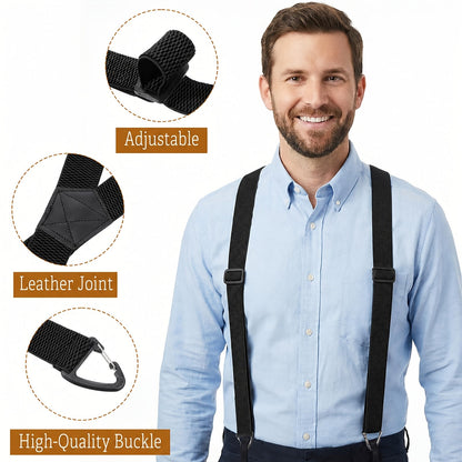 Professional support belt X with non-slip triangular closure and adjustable wideband construction