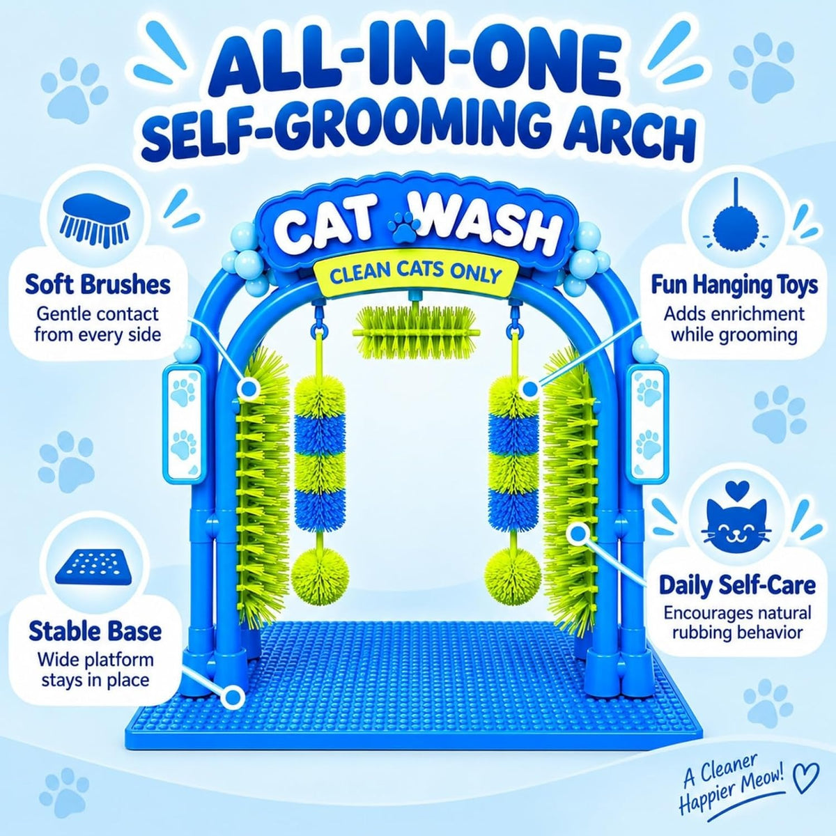 Self Grooming Cat Wash Station
