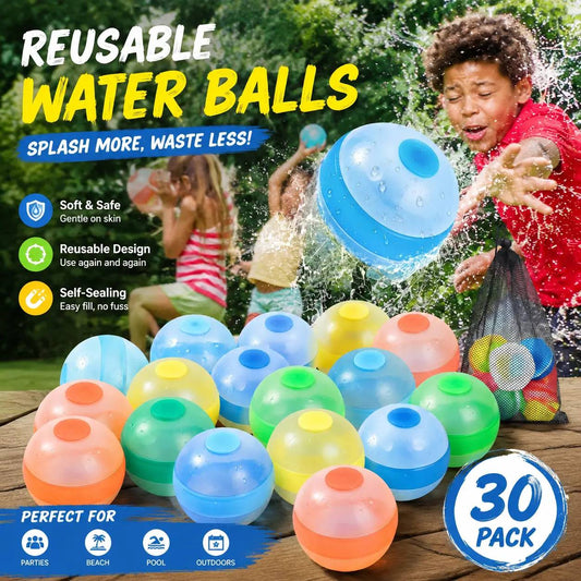 Quick-Fill Silicone Water Balls – Reusable for Beach, Pool & Garden