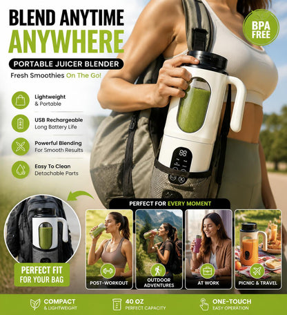 580ML Portable Electric Blender with LEDDisplay